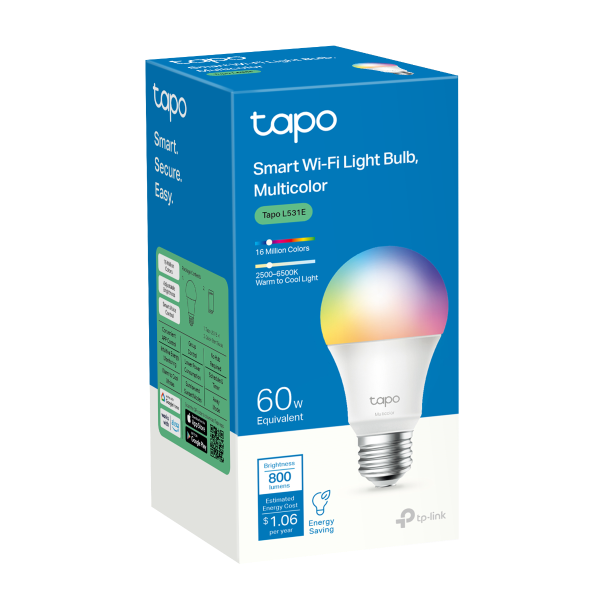 Smart Wi-Fi Light Bulb, Multicolor 8
