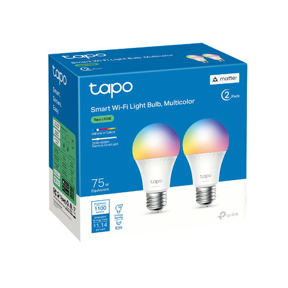 Smart WiFi Light Bulb, 1100 Lumen Multicolor 12