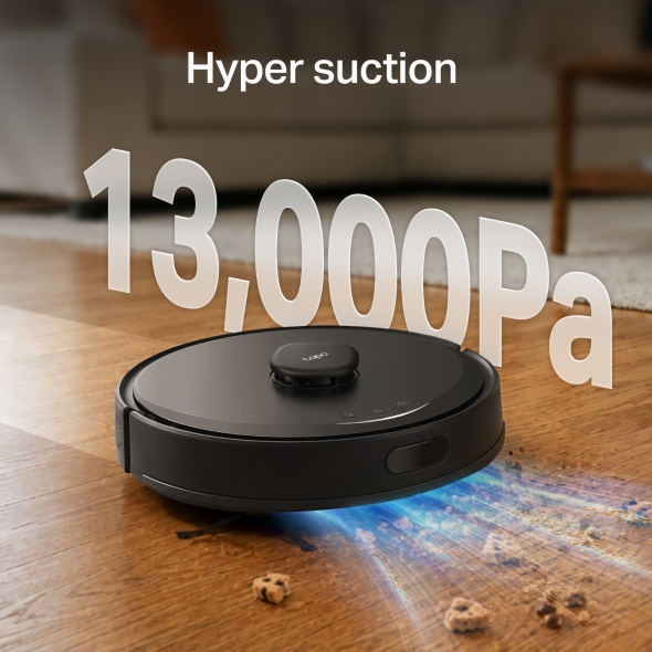 Robot Vacuum & Mop + Compact Auto-Empty Dock