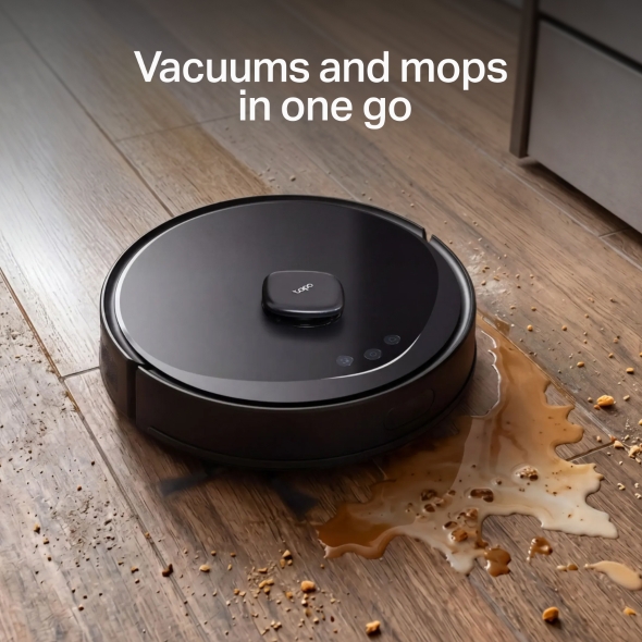 Robot Vacuum & Mop + Compact Auto-Empty Dock 9