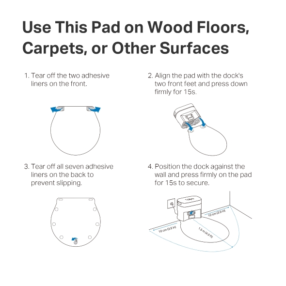 Tapo Robot Vacuum Waterproof Mat