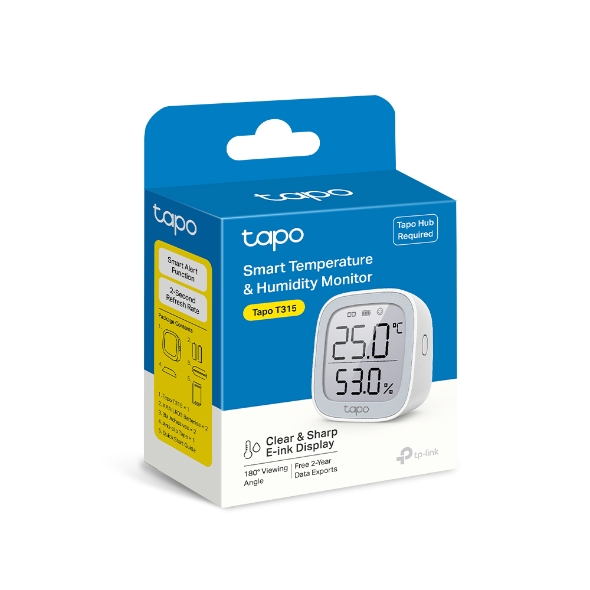 TP-Link Tapo T315 Smart Temperature And Humidity Monitor With Accurate  Monitoring