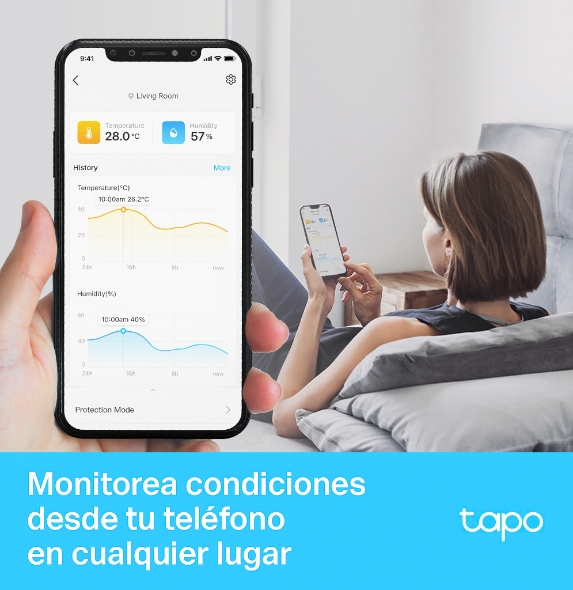 Sensor Inteligente de temperatura y humedad Tapo