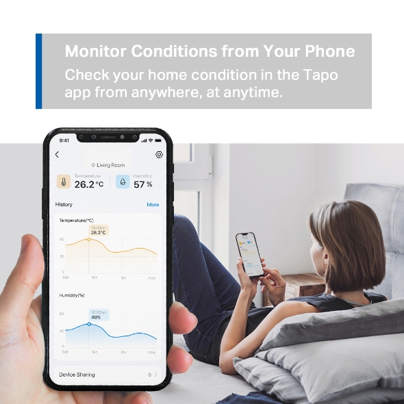 TP-Link Tapo T315 Real-Time Accurate Monitoring Smart Temperature