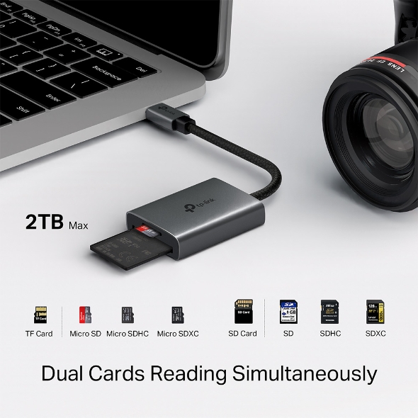 USB 3.0 Type-C to SD & microSD 4.0 Card Reader 6