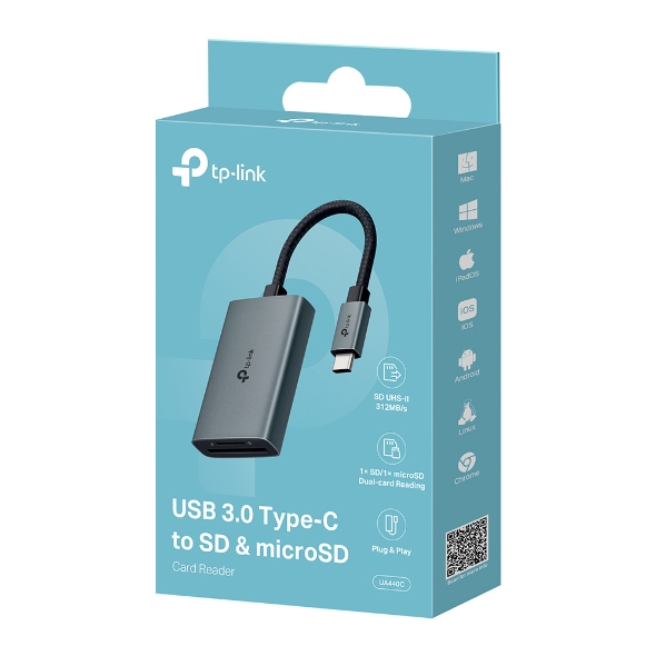 Czytnik kart pamięci SD i microSD 4.0 na USB 3.0 Typu C 4