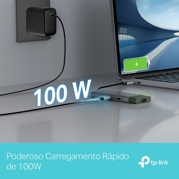 Hub USB Tipo C 5 em 1 4