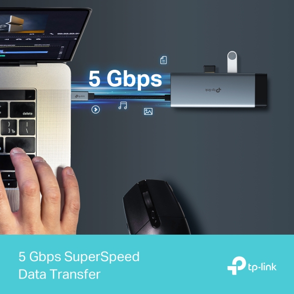 Hub USB Type-C 6 Cổng 9