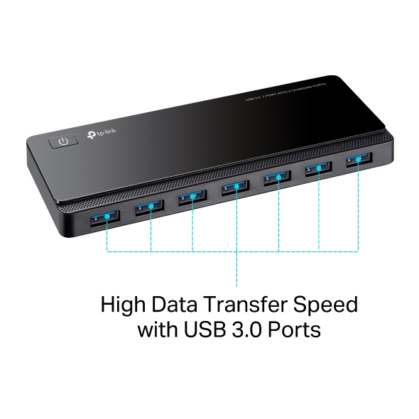 USB 3.0 7-Port Hub with 2 Charging Ports 2