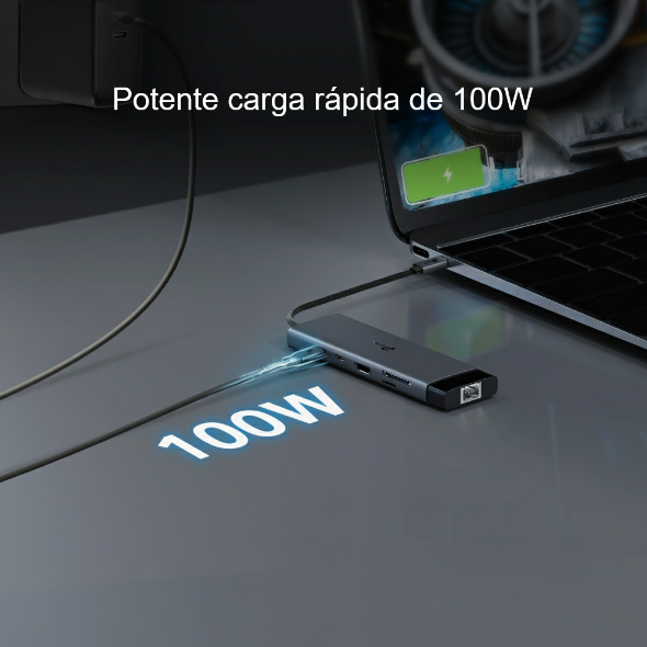 USB Type-C 9-Port Hub 8