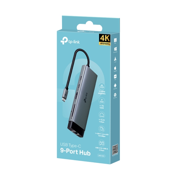 Hub 9-w-1, USB Typu C 4