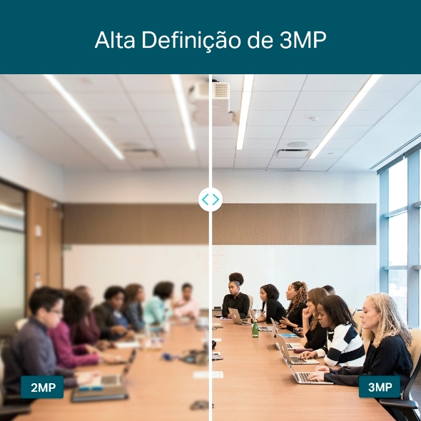 Câmera IP Externa Dome 3MP Colorida IA PoE 3