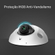 Câmera IP Externa Dome 3MP Colorida IA PoE 8