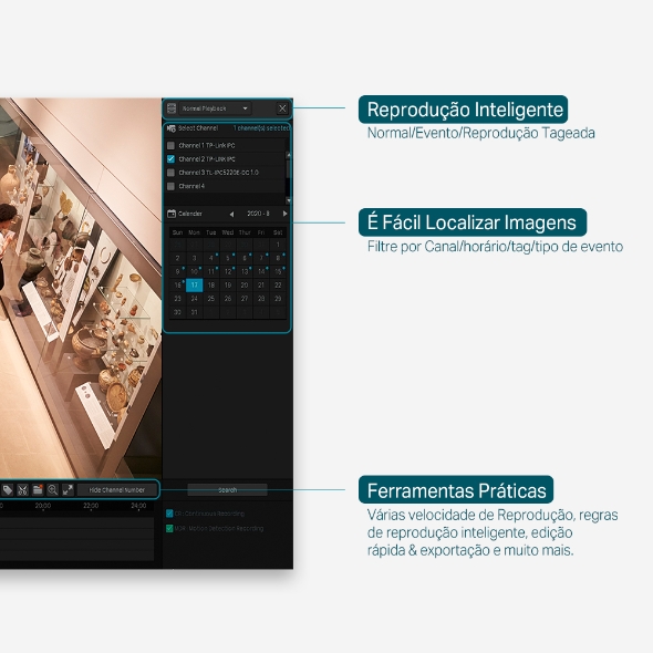 NVR Gravador de Vídeo em Rede de 16 Canais 6