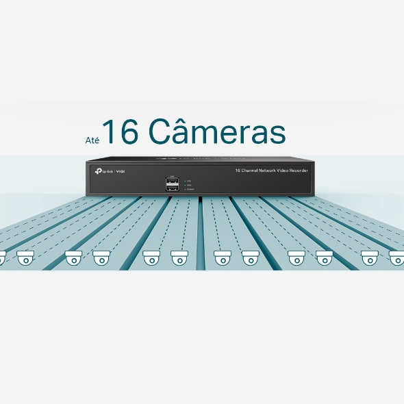 NVR Gravador de Vídeo em Rede de 16 Canais 7
