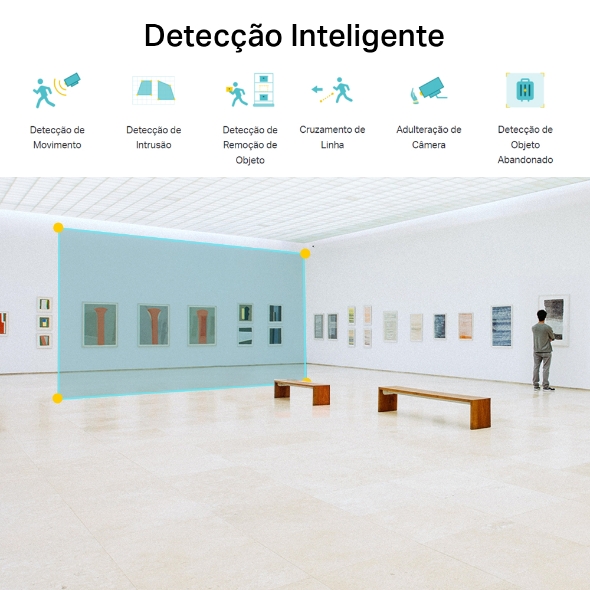 Câmera IP Externa Dome 3MP IR IA PoE 5