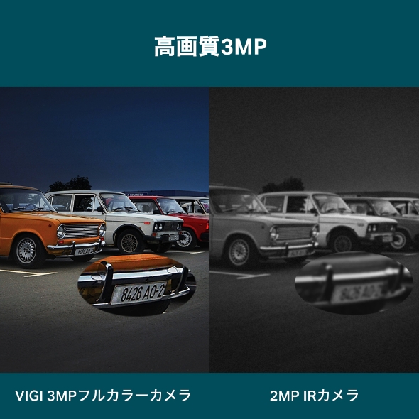 VIGI 3MP 屋外用フルカラーバレット型ネットワークカメラ 4