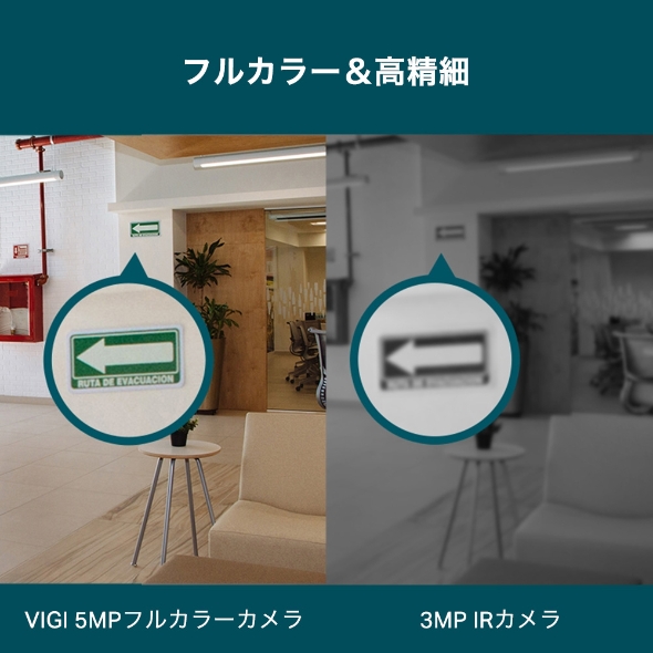 VIGI 5MPフルカラータレット型ネットワークカメラ 4