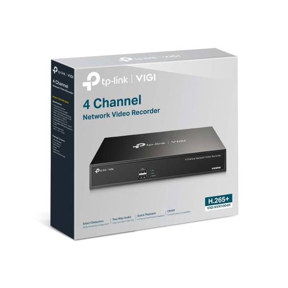 VIGI NVR1004H | VIGI 4チャンネルネットワークビデオレコーダー | TP-Link 日本