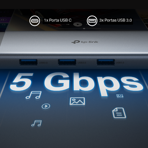 Hub USB Tipo-C 9 em 1  8