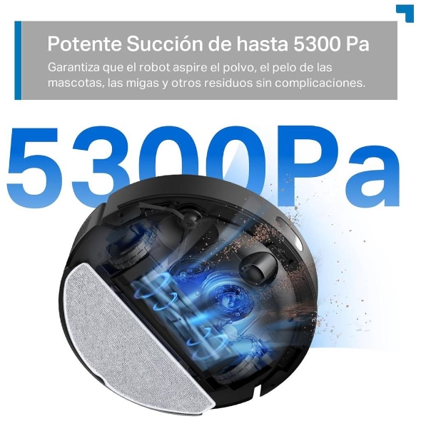 Robot Aspirador y Trapeador 5300Pa con Doble Sistema de Navegación 8