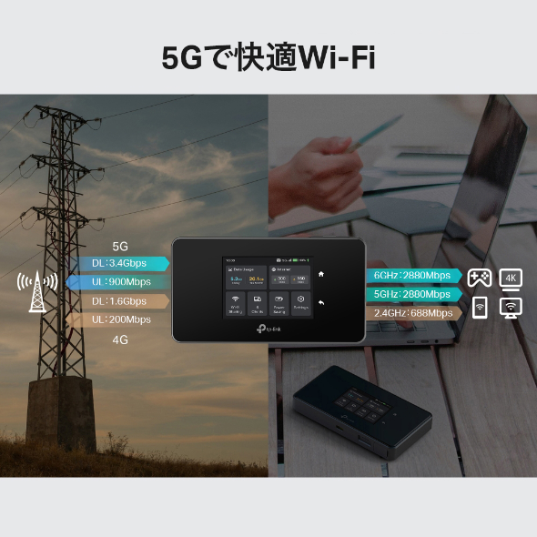 5G対応モバイルWi-Fiルーター 8