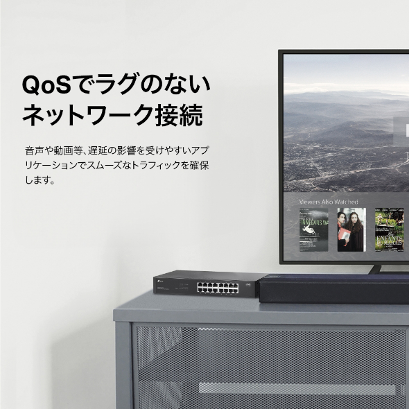 16ポート ギガビットラックマウントスイッチ 8