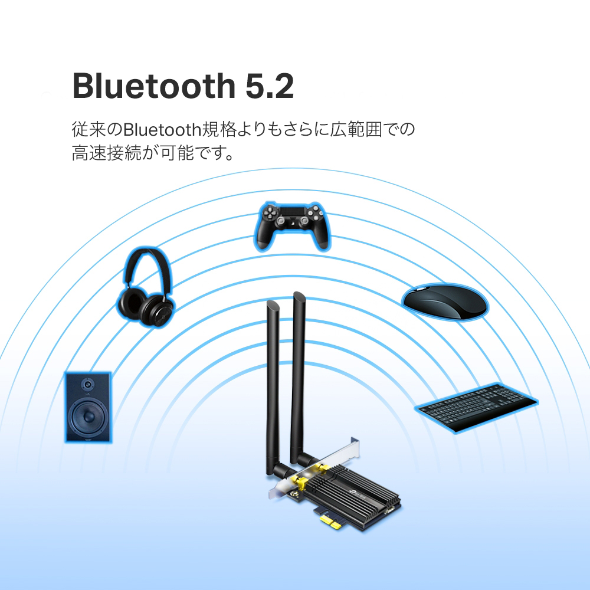 AX3000 Wi-Fi 6 Bluetooth 5.2 PCIeアダプター 5