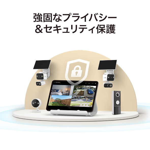 ホームセキュリティハブ＆ソーラー給電デュアルレンズパンチルトセキュリティカメラキット（2個パック） 6