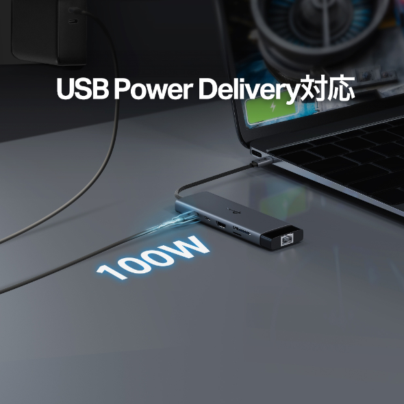 USB Type-C 9in1ハブ 8