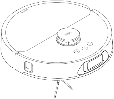 Top of the robot vacuum
