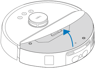 Back of the robot vacuum