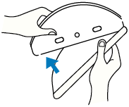 Attach the mop cloth to the mount