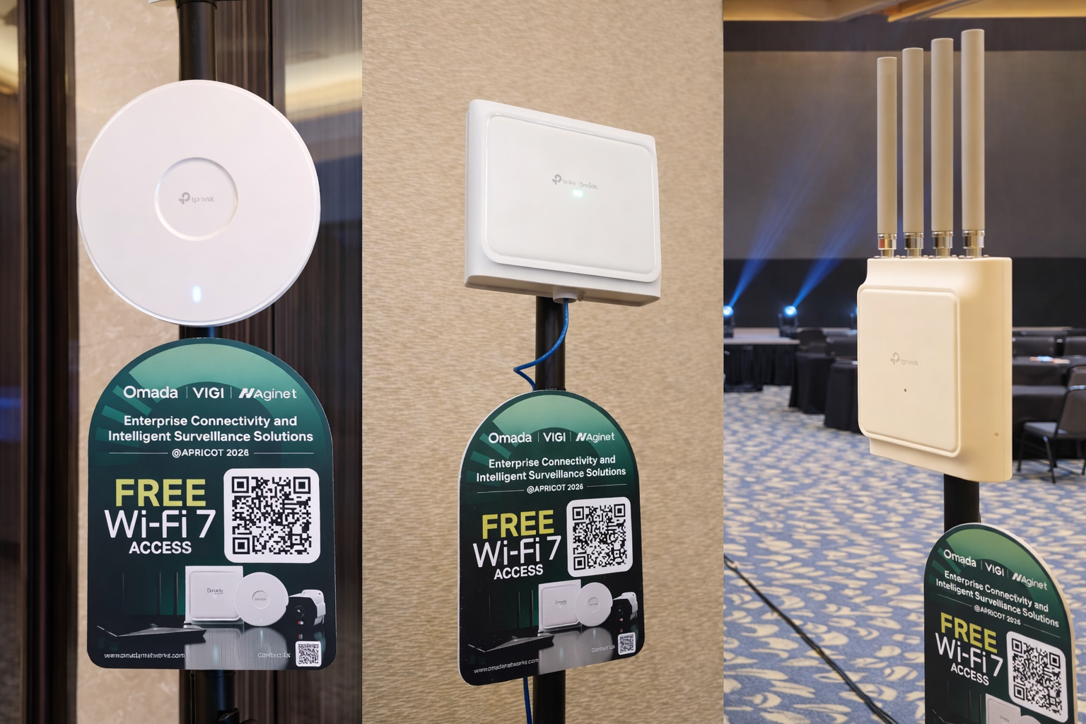 Omada EAP772, EAP772-Outdoor and EAP668-Outdoor HD in APRICOT 2026 Jakarta