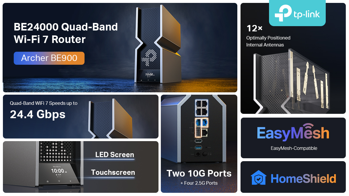 Quad-Band WiFi 7 Routers : WiFi 7 Router