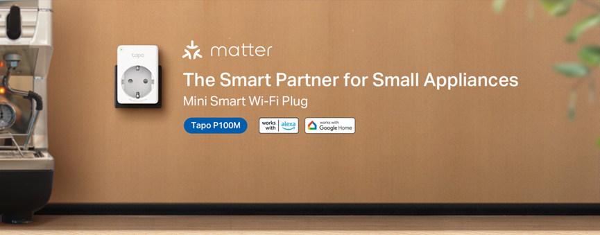 Tapo P100M, Presa Smart Wi-Fi, Certificata Matter