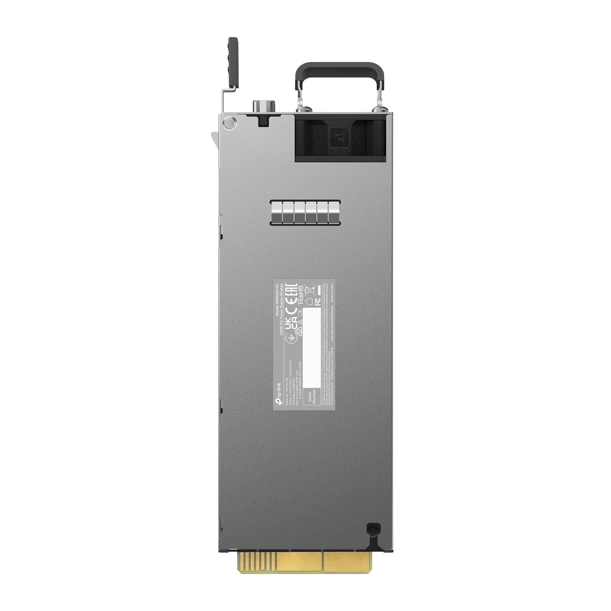 Top panel of the power supply module