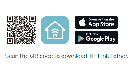 Tether download QR Code