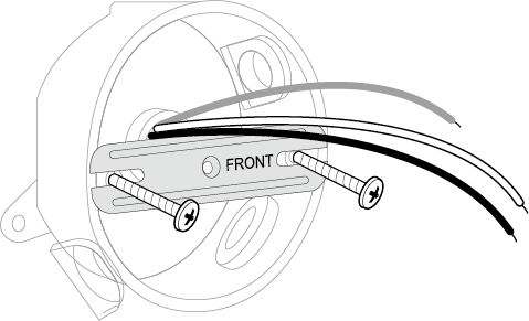 Image of installing the mounting plate
