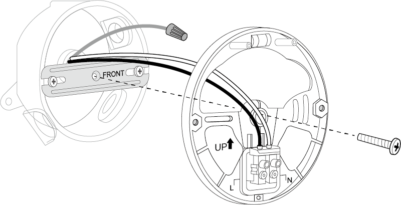 Image of attaching the bracket to the mounting plate
