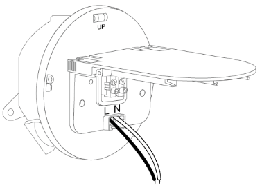 Image of how to route the wires and install the bracket