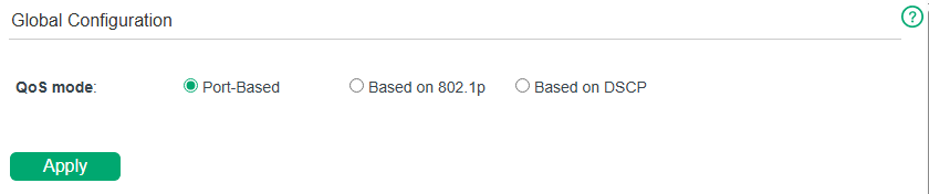 Configuring Basic QoS in Port-Based Mode