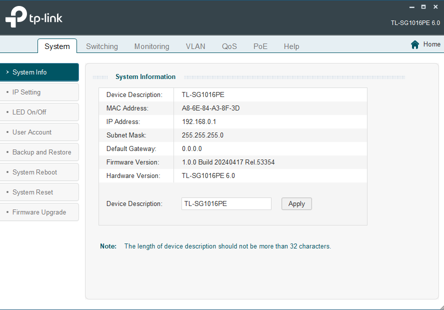 Launching the Configuration Interface