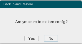 Being sure to restore config