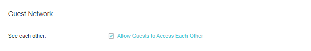 Allow guests to access each other