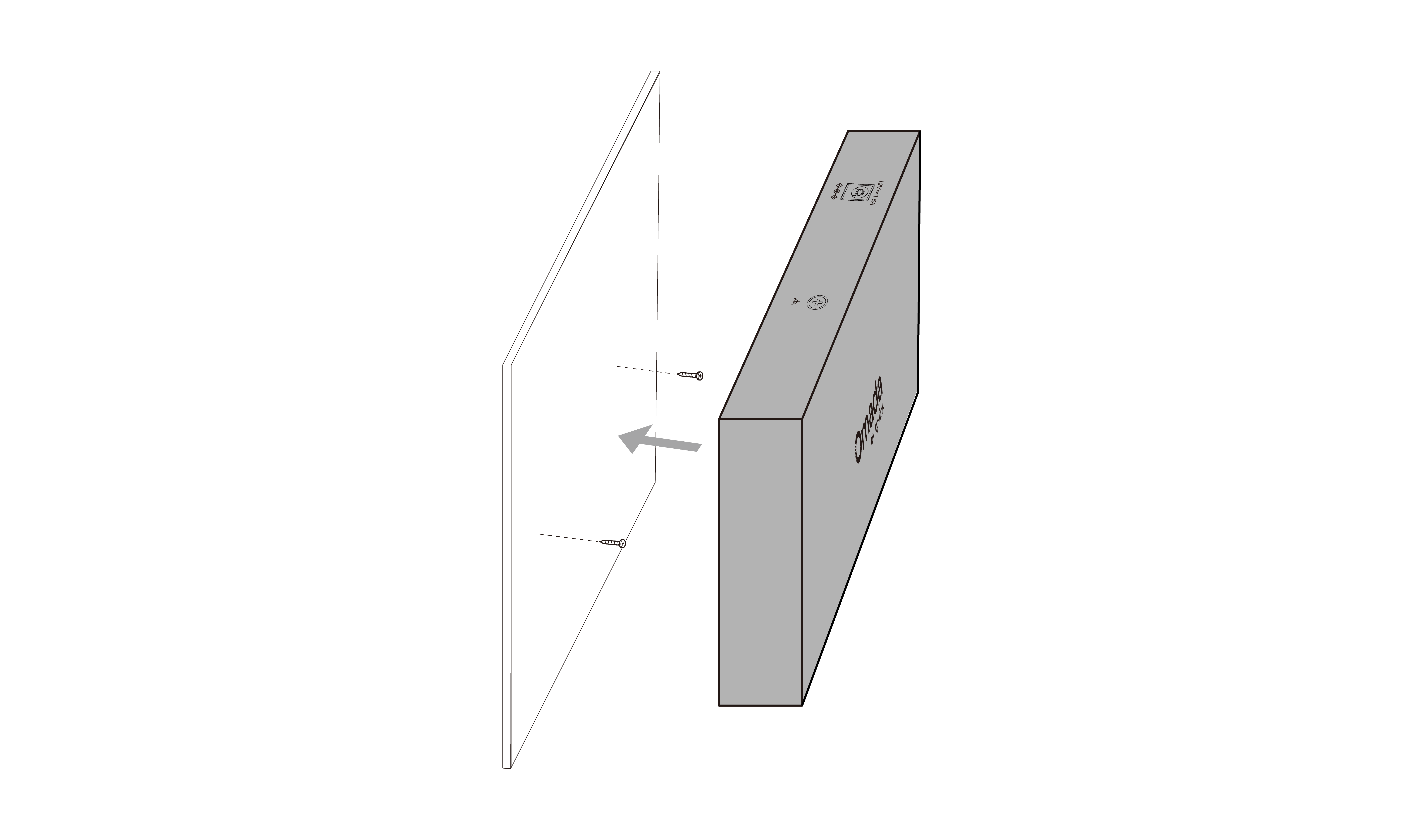 Wall-mounting installation