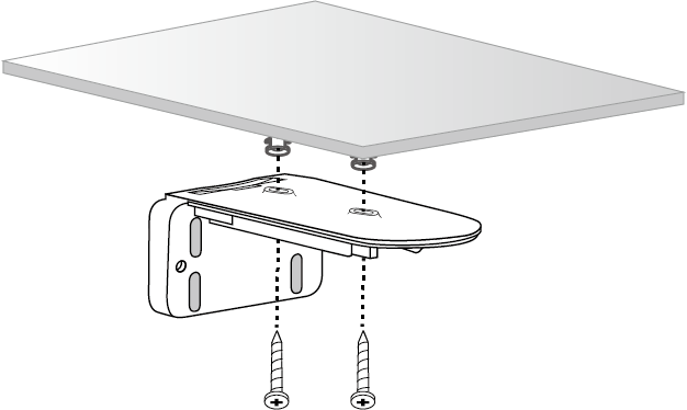 Displays how to install the bracket