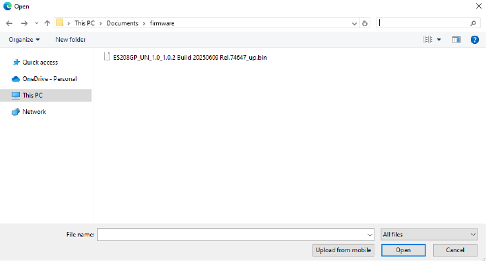 Browsing the Firmware File