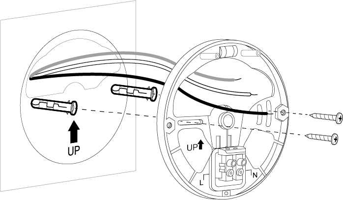 Image of affixing the bracket
