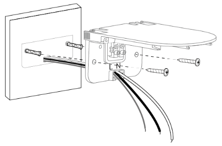 Image of affixing the bracket
